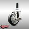 Service Caster 4 Inch 316SS Black Polyurethane Swivel 7/8 Inch Expanding Stem Caster Brake SCC-SS316EX20S414-PPUB-BLK-TLB-78 - alternate 3